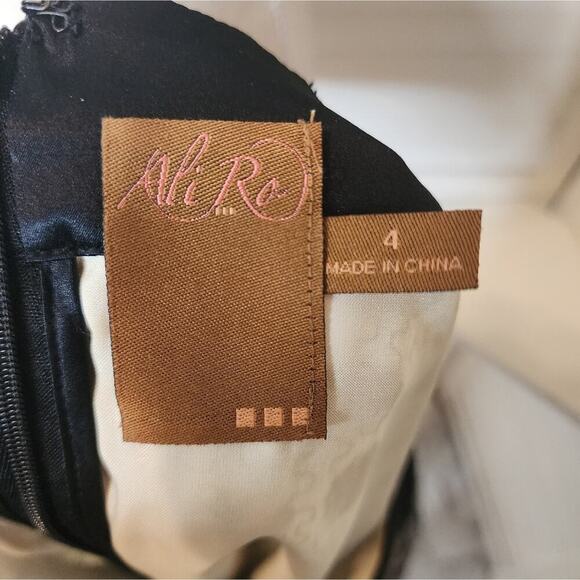 Ali Ra Womens Silk Sequined Geometric Pattern Short Shift Dress Size 4 - Picture 7 of 8